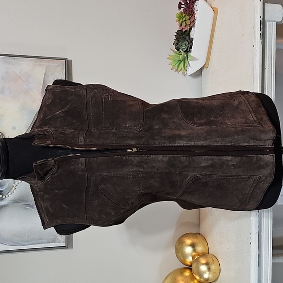 Jackets & Blazers - 3 for $20 | Brown Suede Sleeveless Vest